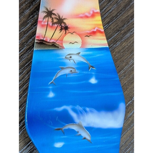 VTG Guitar CD DVD Disc Rack Holder Wall Mount Custom Painted Tropical Dolphin - Picture 7 of 9